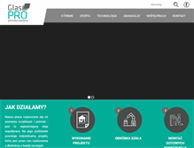 Tablet Screenshot of glaspro.pl